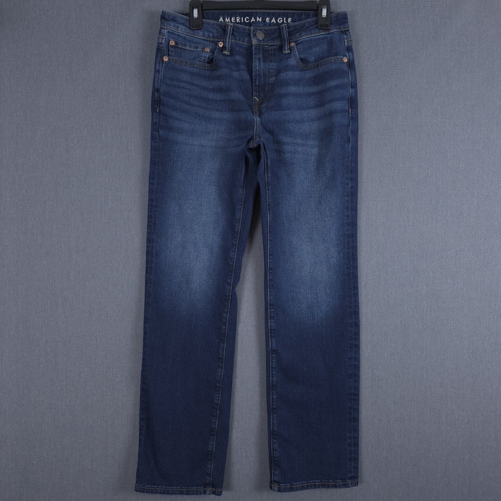 American Eagle Original Bootcut Jeans Mens 30x32 (Fits 31x30) Blue Stretch Denim